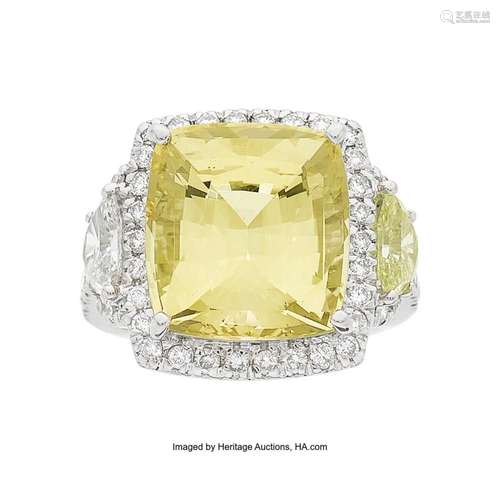 Assil Yellow Sapphire, Diamond, Colored Diamond, White Gold ...