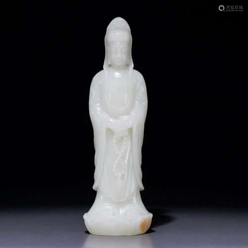 Hetian Jade Buddha Statue