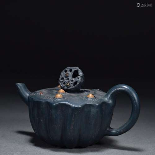 Zisha residual lotus teapot