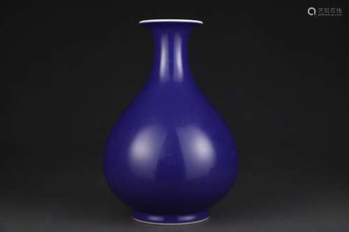 Ji blue glaze jade pot spring bottle