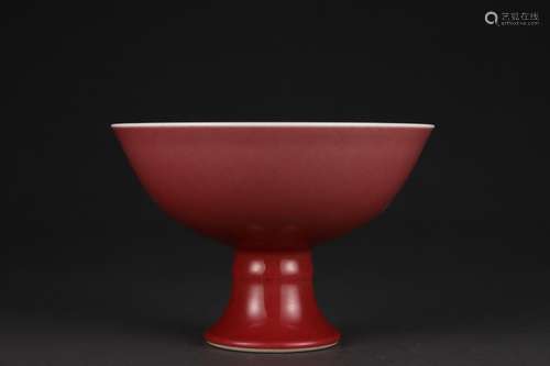 red glaze goblet