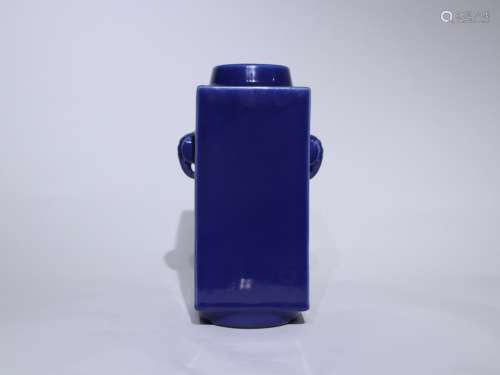 咸丰霁蓝釉宗式瓶