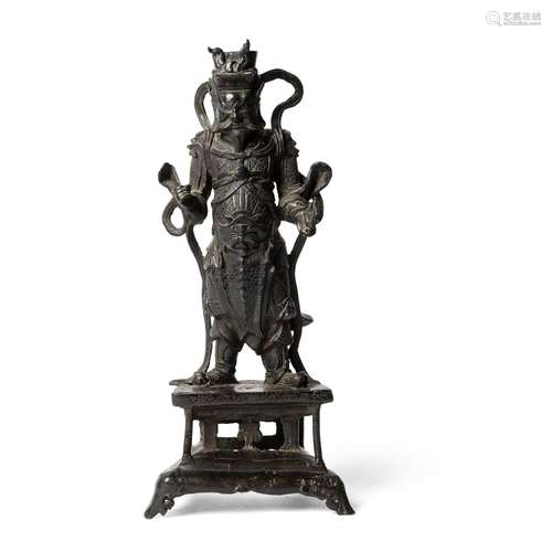 BRONZE DAOIST FIGURE OF VIRUPAKSHA MING DYNASTY