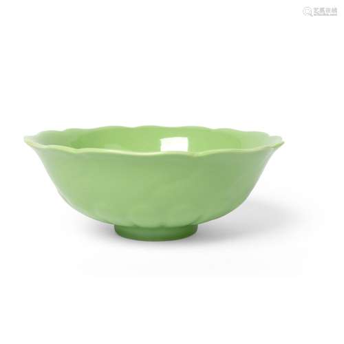 APPLE-GREEN-GLAZED 'LOTUS' BOWL QING DYNASTY, DAOGUANG MARK ...