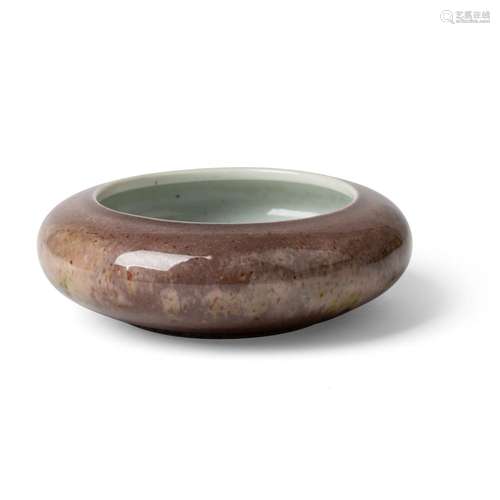 PEACHBLOOM-GLAZED BRUSH WASHER QING DYNASTY, KANGXI MARK BUT...