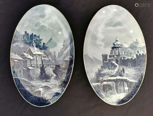 2 OVAL WALL PLATES
