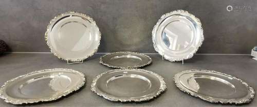 12 SILVER PLATES