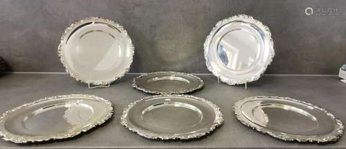 12 SILVER PLATES