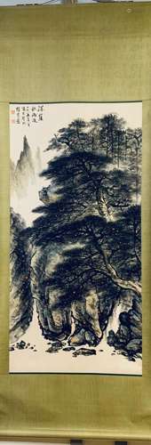 A Li xiongcai's landscape painting