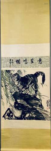 A Huang zhou's cat painting