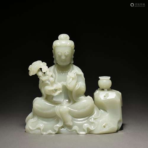 A jade statue of Guanyin