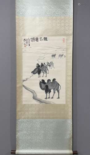 A Wu zuoren's camel painting