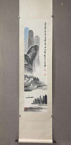 A Qi baishi's landscape painting