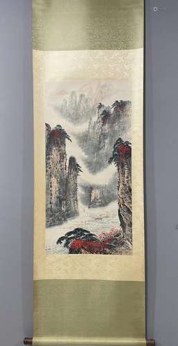 A Wei zixi's landscape painting