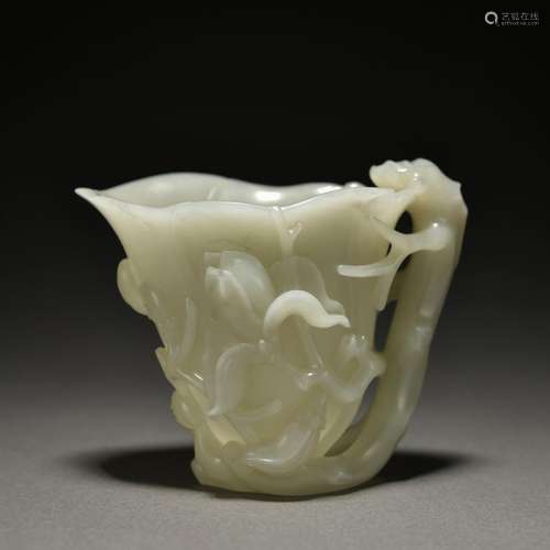 A jade 'floral' cup