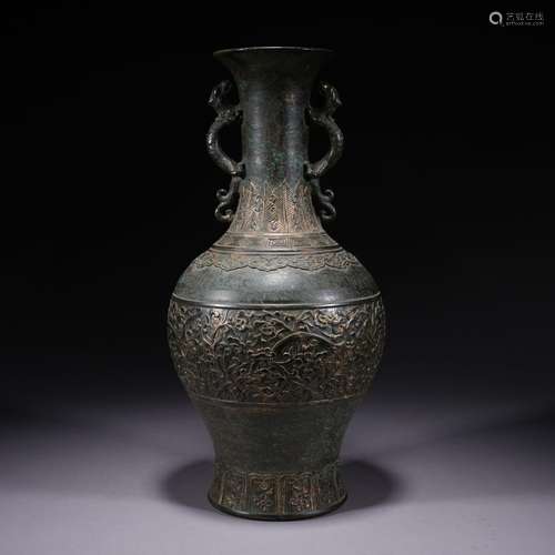 A Gu tong glazed vase