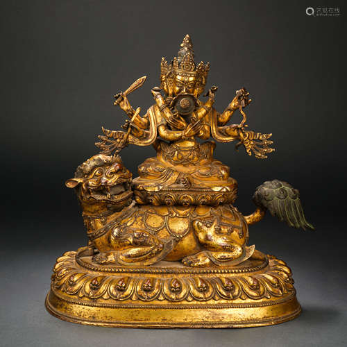 Gilt Bronze Buddha Statue of Ming Dynasty