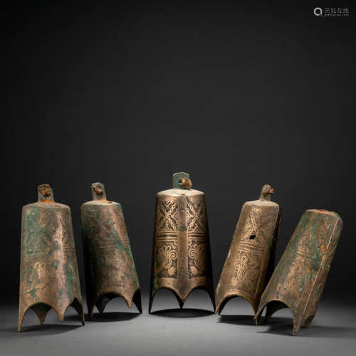 Yuan Dynasty Copper Chime Bell Group
