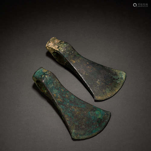 8th century Xianbei bronze ax