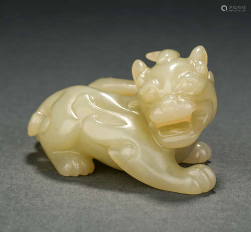 Ming Dynasty Hetian Jade Beast