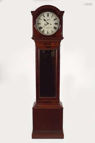 19TH-CENTURY MAHOGANY LONGCASE CLOCK