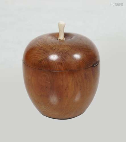 CARVED WOOD TEA CADDY