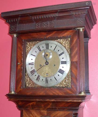 18TH-CENTURY MAHOGANY LONGCASE CLOCK