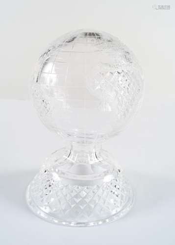 WATERFORD CRYSTAL TERRESTRIAL GLOBE