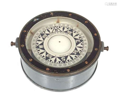 ANTIQUE SHIP'S COMPASS