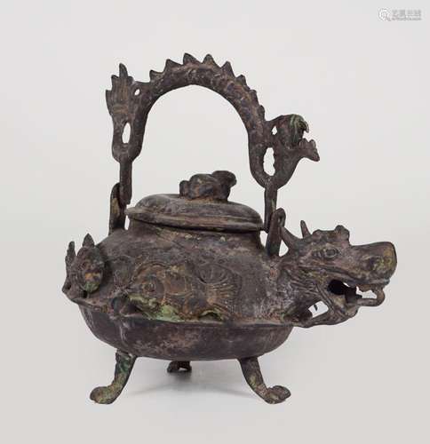 JAPANESE BRONZE TEAPOT