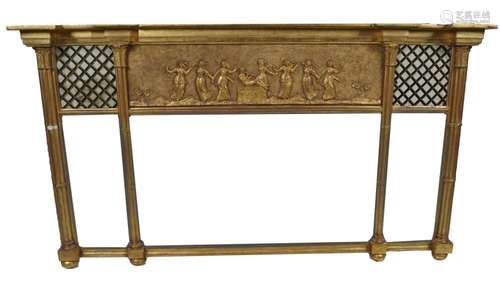 19TH-CENTURY GILT FRAMED OVERMANTLE