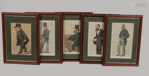 GROUP OF 5 SPY PRINTS