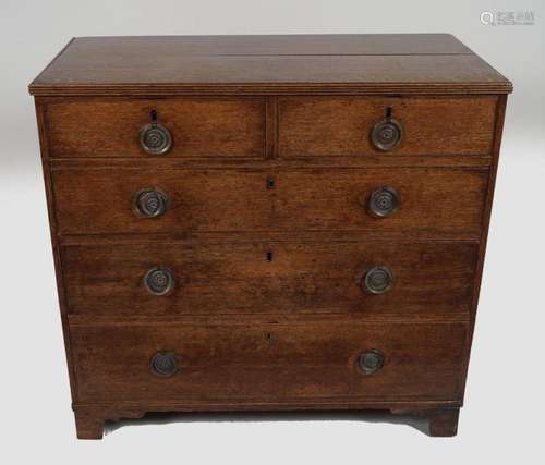 GEORGIAN OAK CHEST