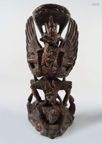 LARGE BALINESE CARVED SCULPTURE