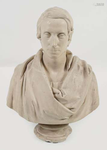 19TH-CENTURY PLASTER BUST