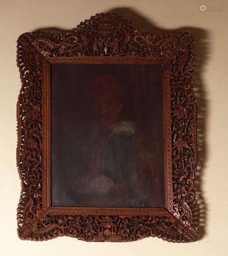 CHINESE QING CARVED FRAME