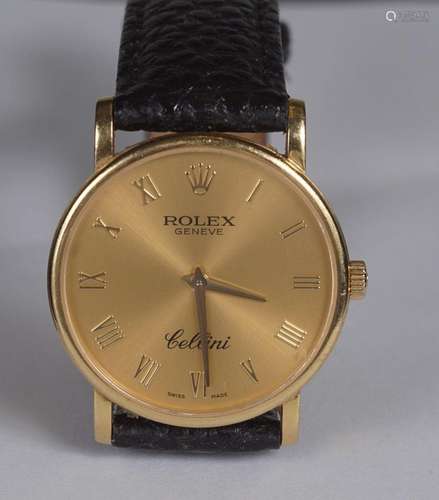 ROLEX CELLINI YELLOW GOLD LADIES 18K WATCH