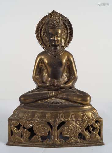 LARGE TIBETO-CHINESE BUDDHA