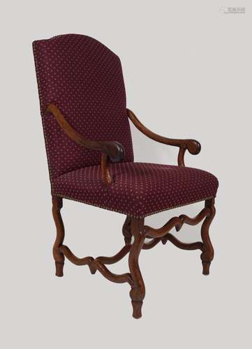 LATE 17TH-CENTURY WALNUT CEREMONIAL ARMCHAIR