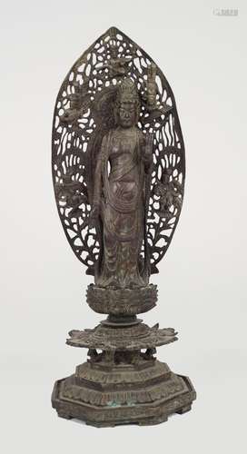 ARCHAIC JAPANESE BRONZE SHO KANNON