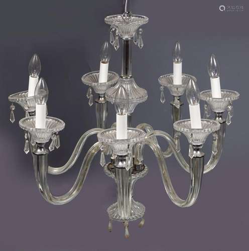 LARGE CRYSTAL CHANDELIER