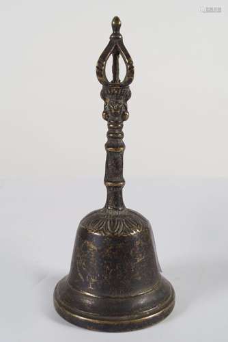 19TH-CENTURY BRONZE GHANTA RITUAL BRONZE BELL