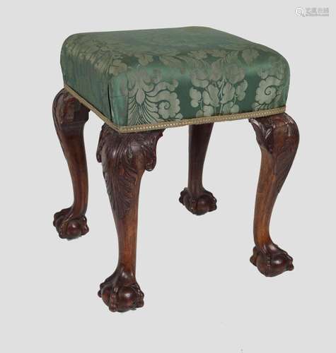 18TH-CENTURY MAHOGANY STOOL