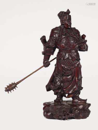 19TH-CENTURY CARVED JAPANESE FIGURE