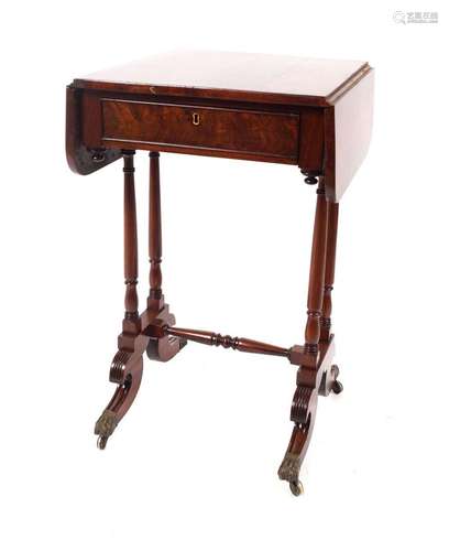 REGENCY MAHOGANY DROP LEAF TABLE