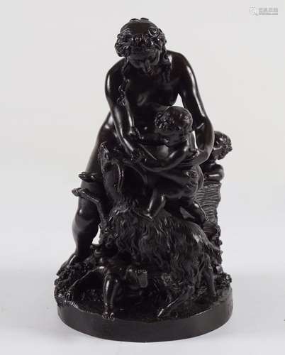 19TH-CENTURY FRENCH BRONZE SCULPTURE GROUP