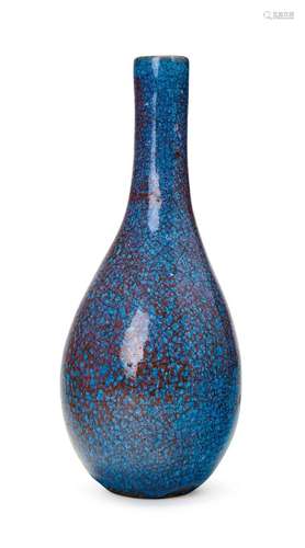 A CHINESE GLAZED CRACKLE VASE, MING OR EARLIER, PROBABLY SON...