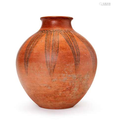 A LARGE STORAGE VESSEL, CHINA, PROBABLY PREHISTORIC OR NEOLI...