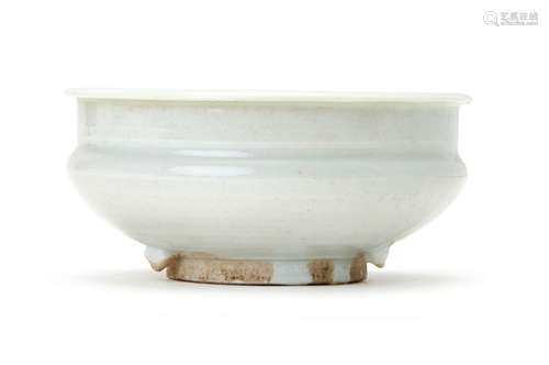 A CHINESE WHITE GLAZED INCENSE BURNER, MING DYNASTY (1368-16...