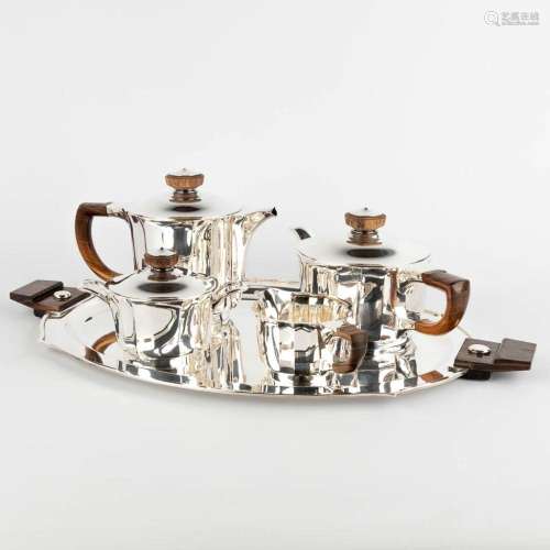 Wolfers, 'Liliane', a 5-piece coffee and tea service...